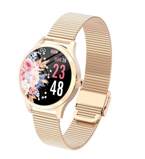 smartwatch dames rose gold|rose gold smartwatch for women.